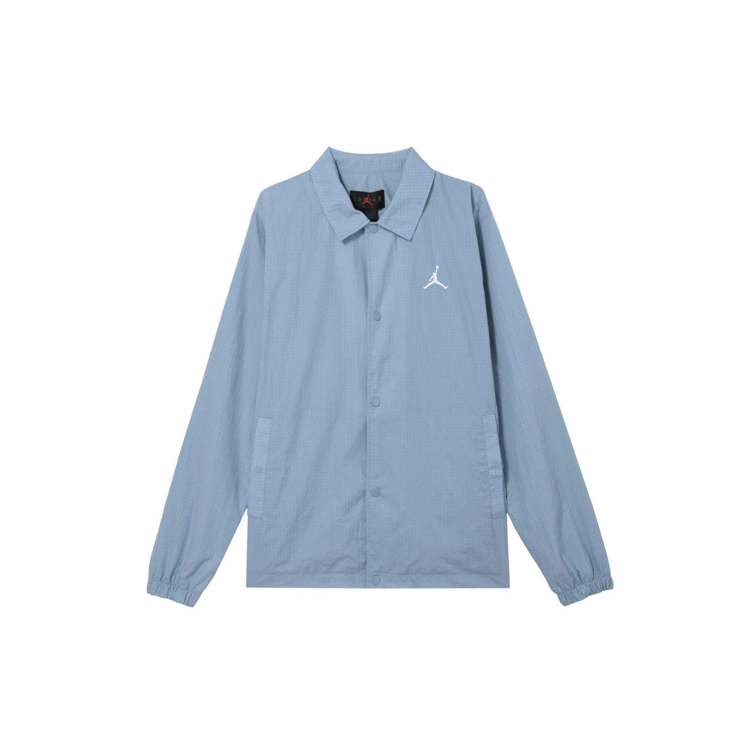 

Jordan однотонный воротник повседневная куртка с длинным рукавом мужская куртка сине-серая FN4542-436 L