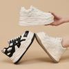 New early autumn women's shoes platform white shoes heightened comfort versatile breathable shoes casual sports shoes color matching