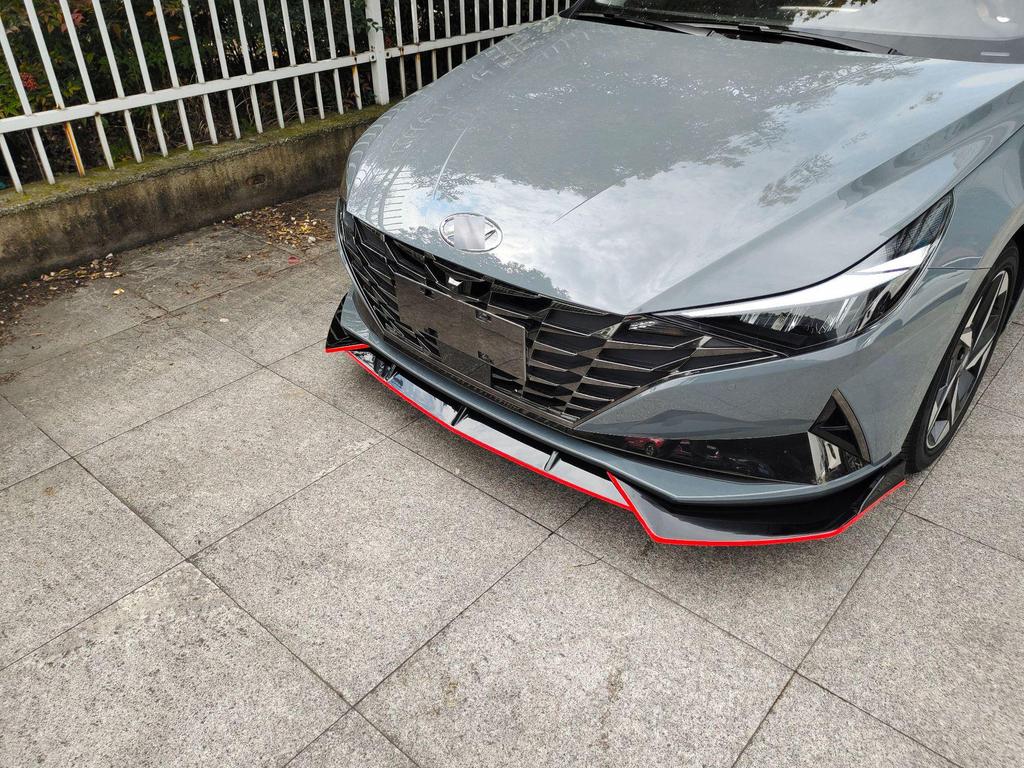 Frontsplitter & Seitenschweller Kit für Hyundai Elantra 7. Generation: Stoßfänger Kollisionsschutz