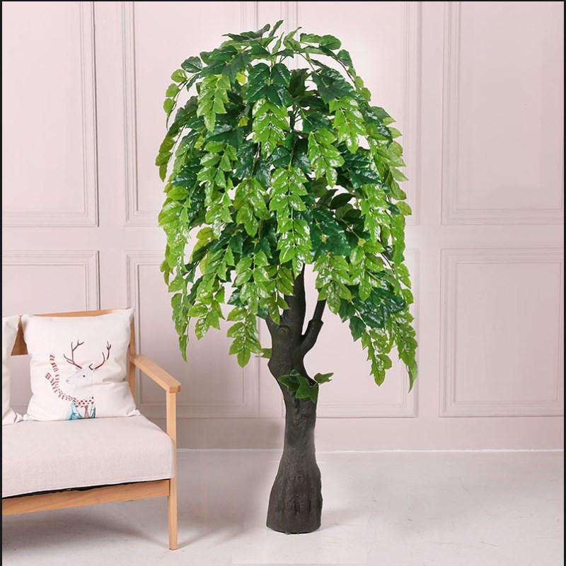 Большое искусственное дерево магнолии, 2 м - Денежное дерево для декора гостиной и отеля