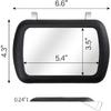 Car Visor Mirror, Universal Clip-On Automotive Sun Visor Vanity Mirror For SUVs And Various Vehicles, Car Accessories Interior For Women, Black