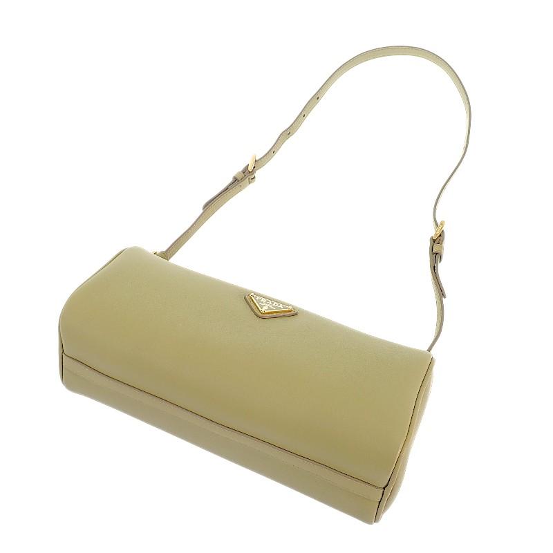 PRADA  1BC239 Shoulder Bag green/khaki leather Women
