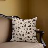 Classic Dalmatian Spots Square Jacquard Pillow Cover for Sofa Office Waist Cushion Cover Home Decorative Pillowcase