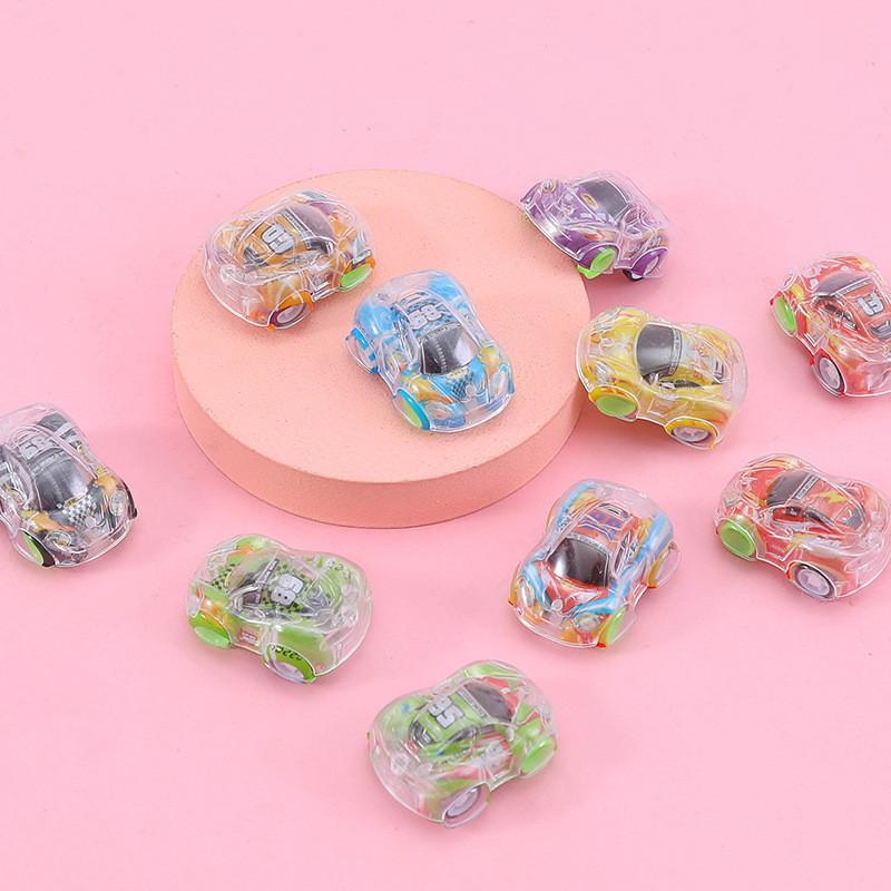 Simulation Mini Inertial Transparent Graffiti Car Model Children Toy For Play
