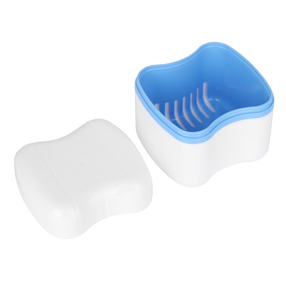 3 Colors Denture False Teeth Storage Box Case With Filter Screen Dental Appliance