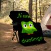 Coperta Personalizzata con Nome - Design Stampa Duolingo, Coperta per Divano, Letto, Viaggio, Campeggio - Morbida e Calda, Ottimo Regalo