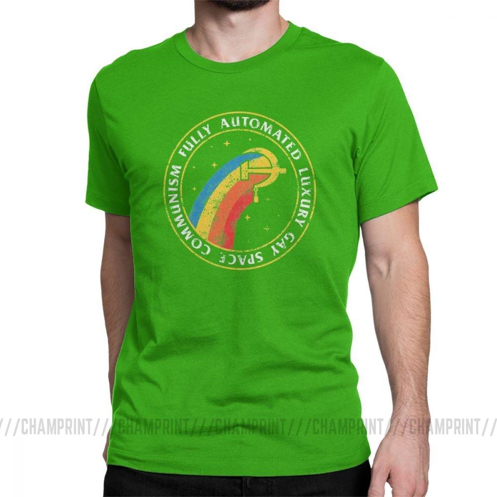 Fully Automated Luxury Gay Space Men S T Shirt Communism Marxism Socialism T Shirts Cccp Ussr