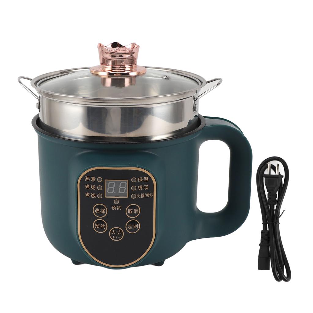 1,8 l elektrischer Hot Pot Intelligente Reservierung Kleiner Elektroherd Antihaftbeschichtung 600 W für Nudelsuppe St