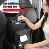 Kunstleder Auto Sitzspalt Organizer Mittelkonsolen Aufbewahrungsnetz für Rücksitz Doppelter Zugang Hängende Tasche für Tasche Taschentücher