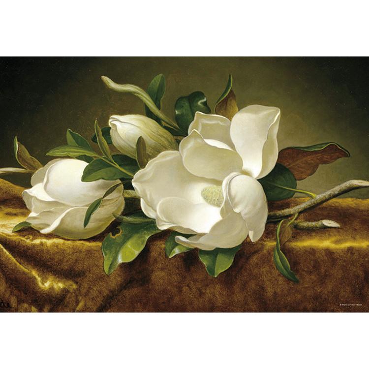 1014 Teile Puzzle - Goldene Samt-Magnolie auf Himmel, beliebtes koreanisches Puzzle