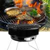 Grill Ogrodowy Mały Przenośny Węglowy Turystyczny Bbq Z Rusztem Torba