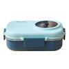 Stainless Steel Lunch Box Leakproof Students 3 Grids Food Container Tableware With Soup Bowl Portable Lunch Boxes
