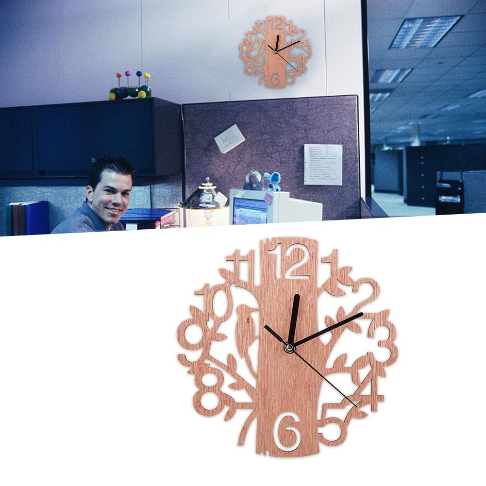 Modern Round Wall Clock 3D Wall Clock Sticker Hanging Wall Watch Home Room Office Decor (#1)