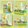 Spielspüle mit fließendem Wasser, Spielzeugspüle Kinder Küchenzubehör, Rollenspiel Lebensmittel Wasser Spielzeug für Jungen Mädchen 3 4 5 6 7 Jahre (Standard Edition)