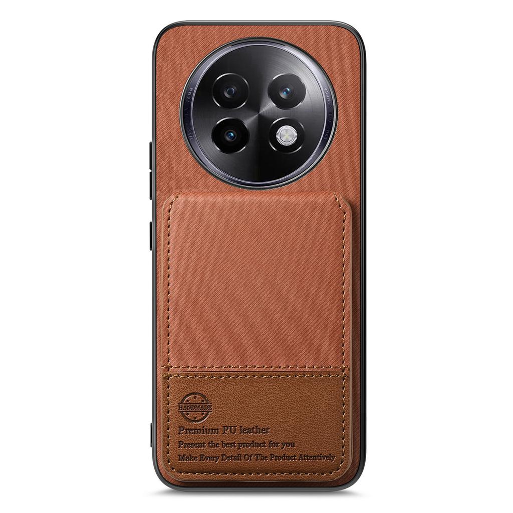 For Realme 13 Pro 5G (Global) Case Cloth Texture Leather+PC+TPU RFID Blocking Phone Cover with Card Holder