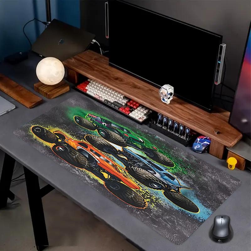 Tappetino Mouse Tema Camion, Base in Gomma Antiscivolo, Multifunzionale per Ufficio e Casa, Perfetto per la Personalizzazione dello Spazio di Lavoro.