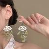 Steel Fun New China-Chic PingAn Buckle Koi Earrings Female Design Light Luxury Traditional Earrings Jewelry Accessories