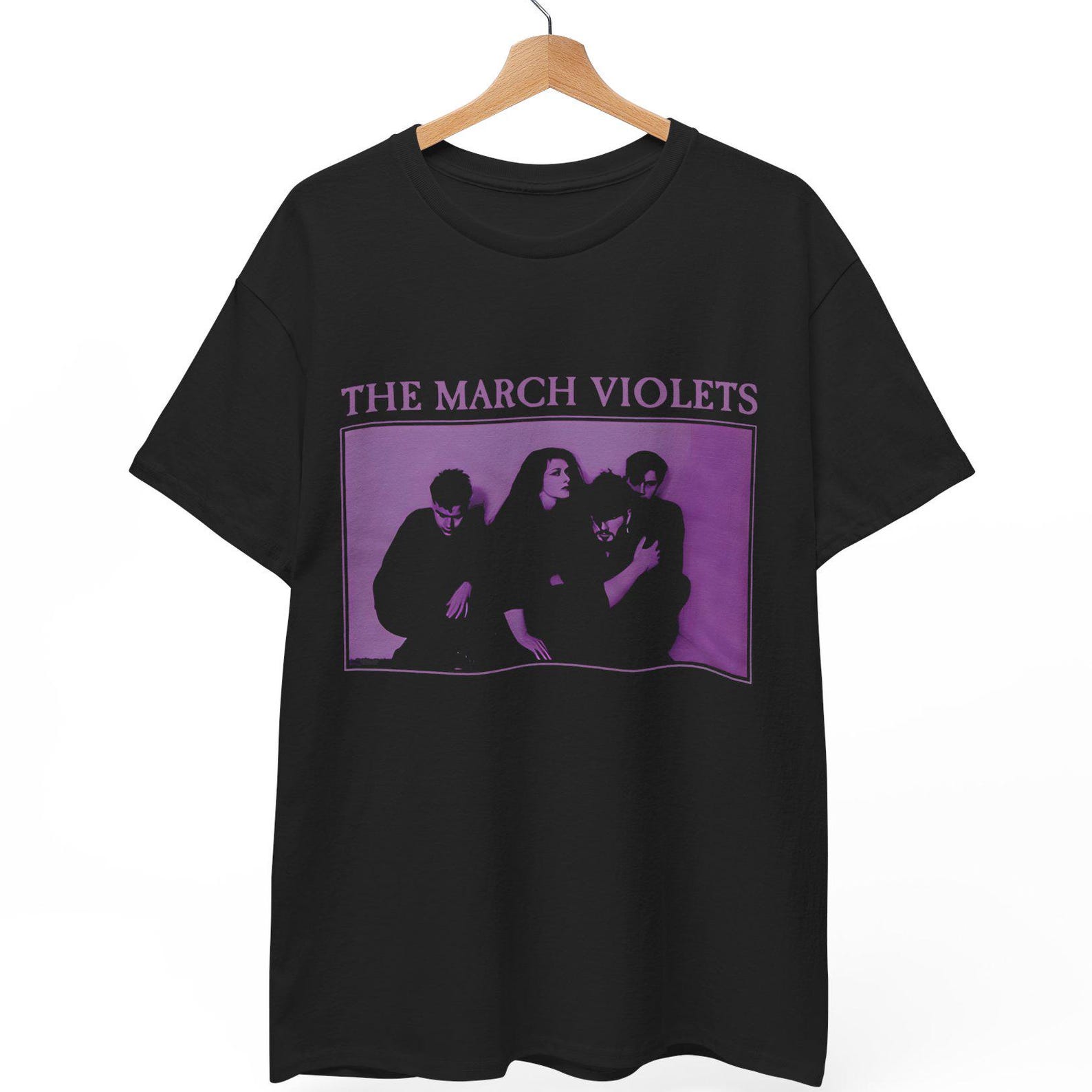 The March Violets Shirt | 90s Post-Punk Goth Rock Tee | Darkwave Gothic Graphic T-Shirt S