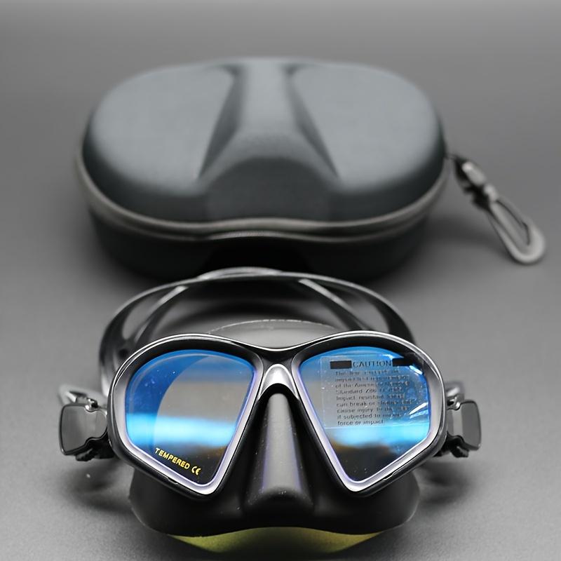 1PCS Tempered Glass Diving Mask High-definition Waterproof and Anti Fog Goggles for Snorkeling and Scuba Diving - Camera Holder