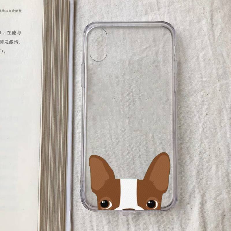 Cat French Bulldog Phone Case for iPhone 11 12 13 mini pro XS MAX 8 7 6 6S Plus X 5S SE 2020 XR case
