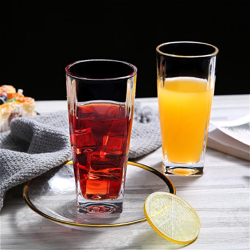 210ml/220ml/260ml/280ml Thick Bottomed Wine Glass Classic Water Bottle Thickened Beverage Cup Home Milk Juice Cold Drink Mugs