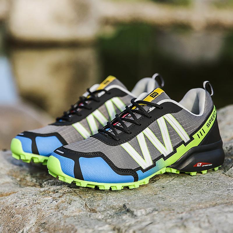 Hochwertige Herrenschuhe Outdoor-Reise Wanderschuhe rutschfest abriebfest 47 große Größe 46 Herren atmungsaktiv leicht niedrig geschnittene Wanderschuhe