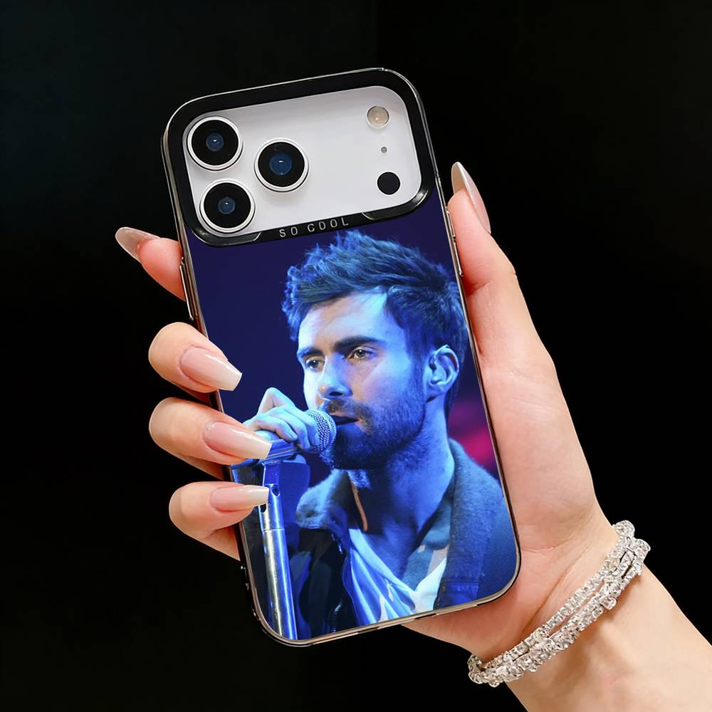 M-Maroon 5 Band A-Adam Levine Phone Case For iPhone17, 16,15,14,13,12 Pro Max Black Candy Matte Shockproof Cover