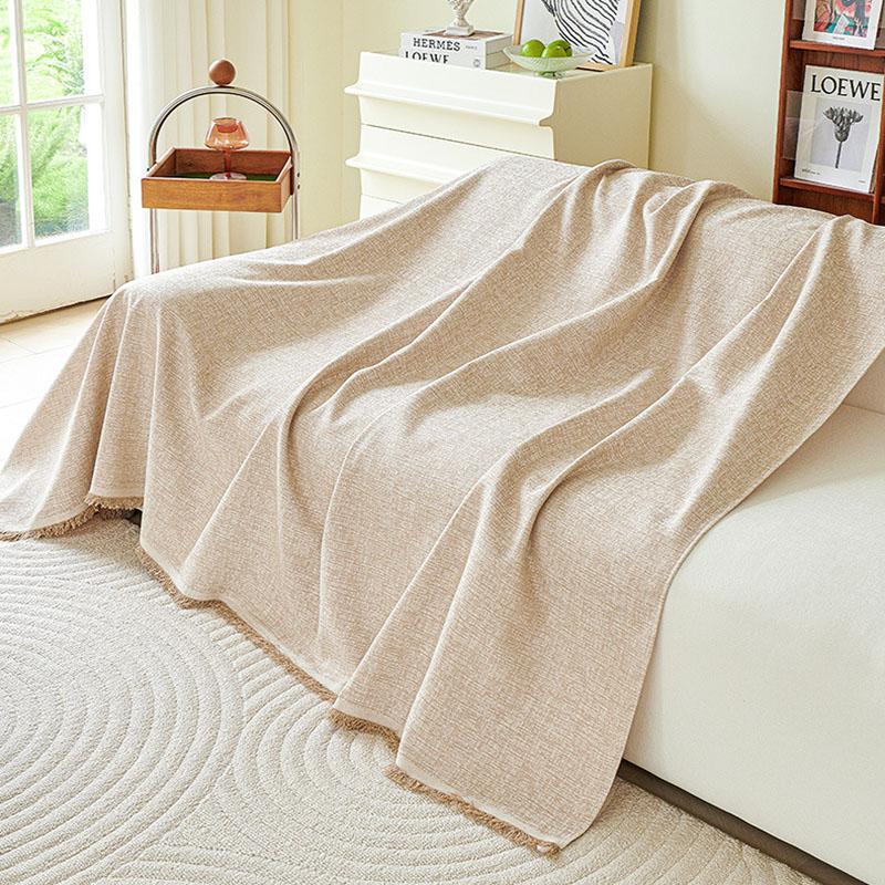 High-End Solid Thick All-Inclusive Sofa Towel Luxury Soft Skin-Friendly Couch Slipcover Dustproof Furniture Protector for Home