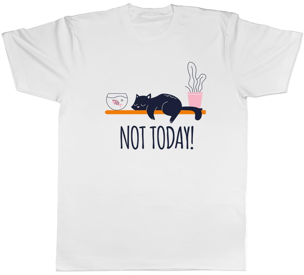 Funny Sleeping Cat Unisexs TShirt Not Today Lazy Tired Unisex Tee Gift