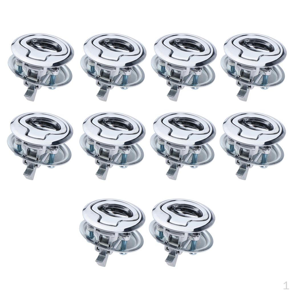 

10 шт. Врезная палубная ручка-защелка для лодки, поворотная подъемная ручка