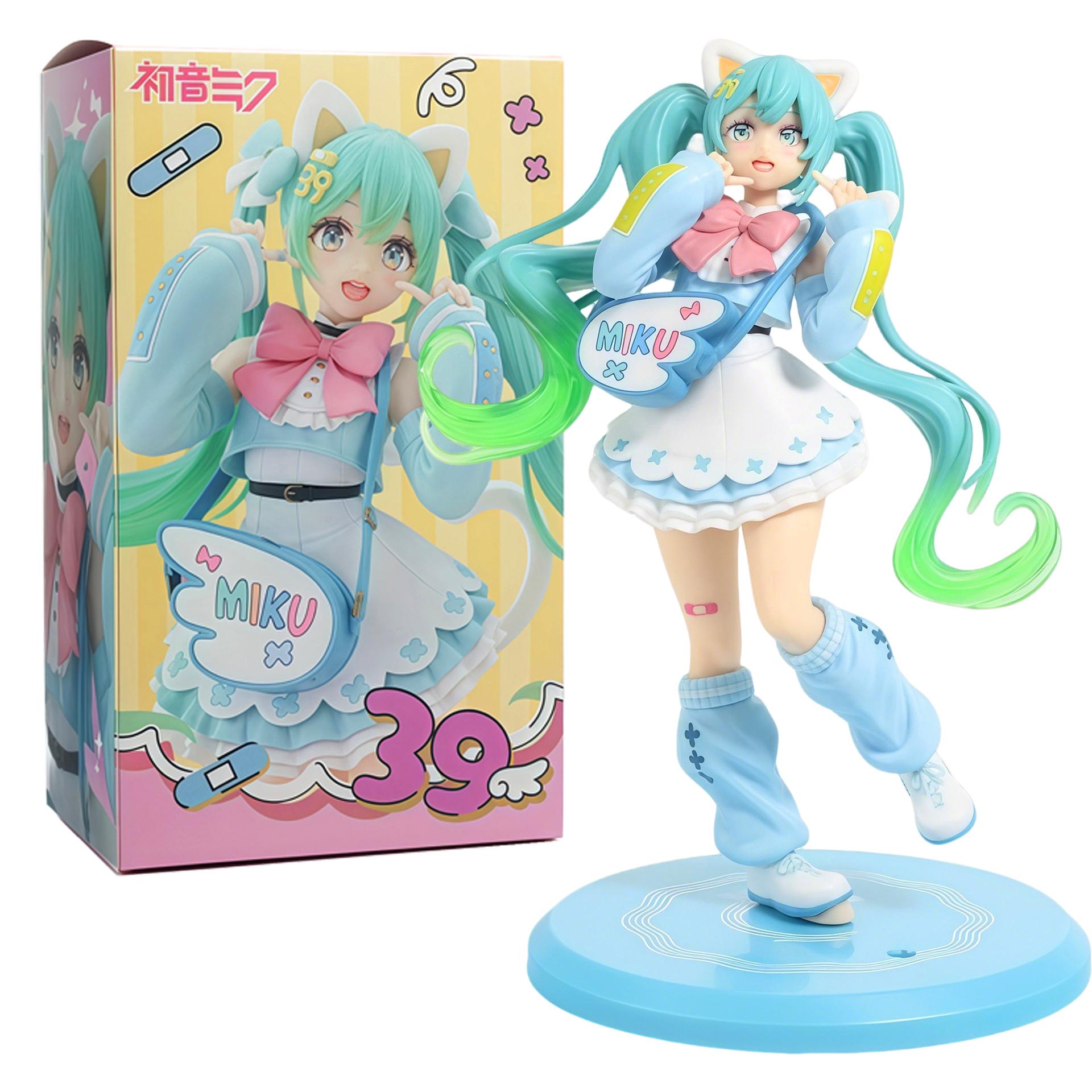 

Latest Hatsune Miku - Cat Eat Ver. -Kawaii Fashion Scene Model Collection Table Plaything Collectible Lovely Action Figurine Birthday Gift