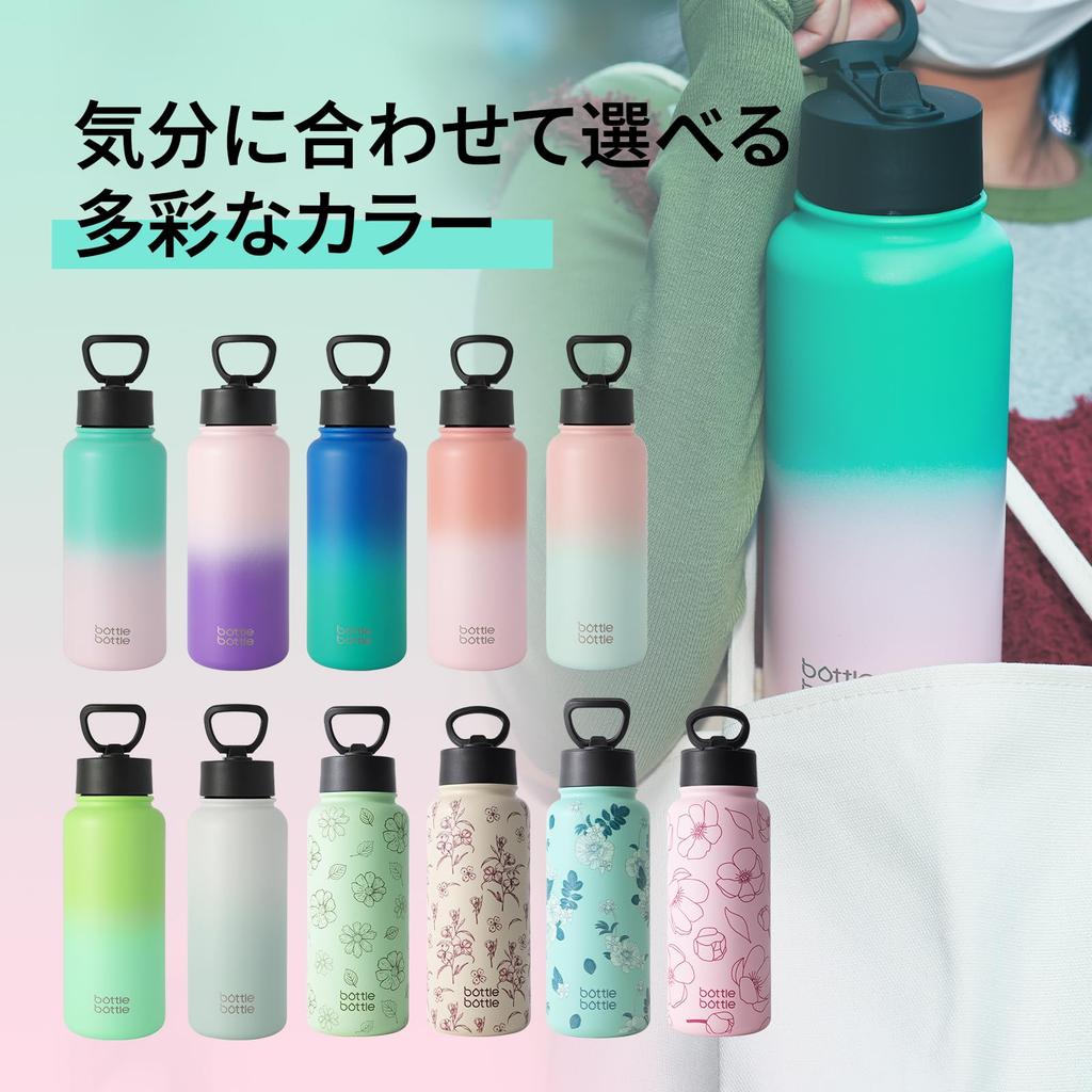 BOTTLE BOTTLE 1 Liter Stainless Steel Water Bottle for Direct with Vacuum Blue Pink Kids, Drinking, Straw, Insulated, Double-Walled Wall, Insulated,