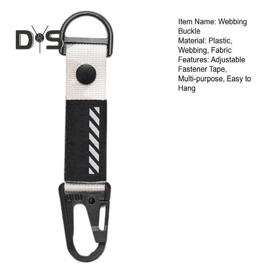 Fibbia a Nastro Multifunzione da Esterno Portatile per Impieghi Gravosi Regolabile Nastro di Fissaggio Campeggio Escursionismo Zaino Vita Appesa Fibbia a Molla