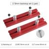 Woodworking Planing Stop Board Baffle 15.8/17.8/19.8mm for Bench Dog Clamps Aluminum Alloy Adjustable Limit Tenon Block