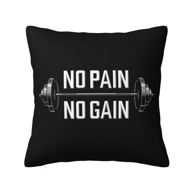 Bodybuilding Gym Throw Pillow Case cm Sofa Fitness Muscle Cushion Cover Soft Polyester Pillowcase Doublesided Printing