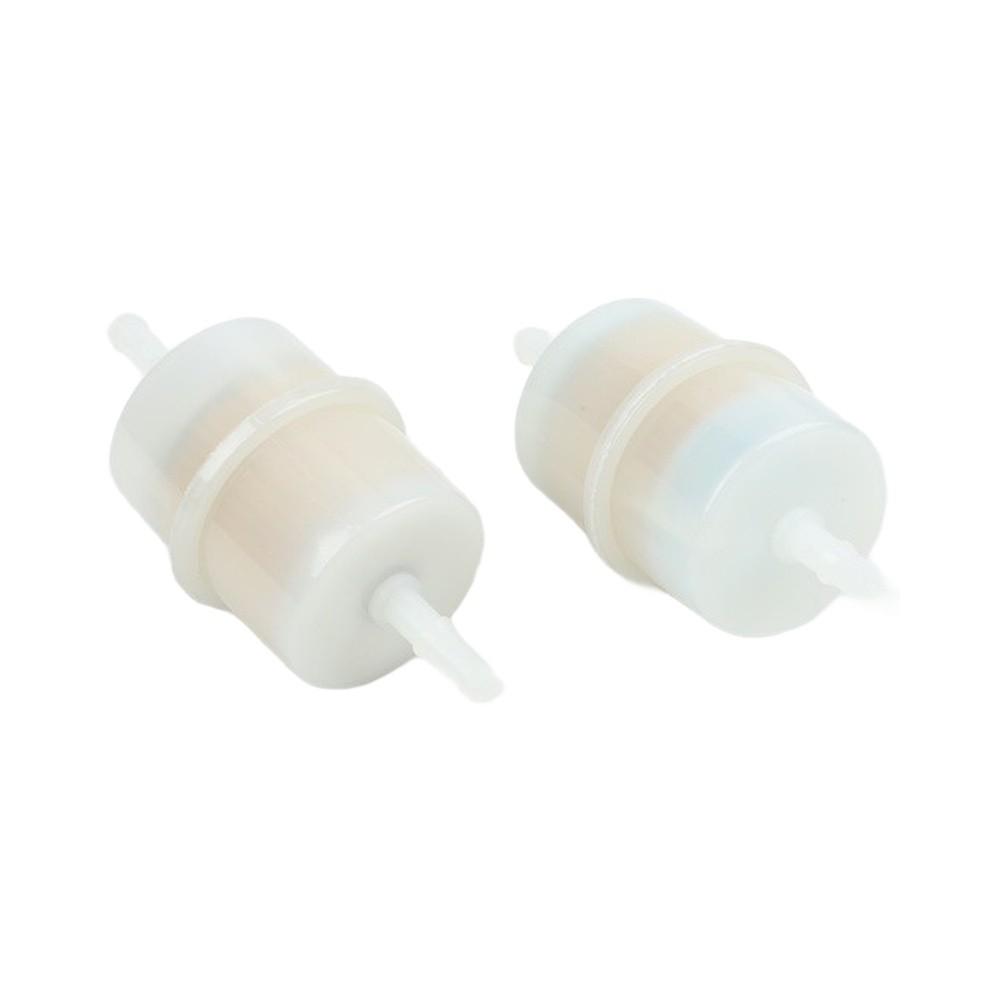 Lawn Mower Maintenance White Fuel Filter Inline Replacement Filter Plastic Construction Tool-free Installation