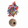 200pcs Natural Wooden Mini Clothespins Clip Peg with 1 Roll 50 Meter Jute Twine Crafts Decor