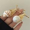 Snail Shell Rings With Natural Shell Design Bold Statement Jewelry For Beach Resort Style And Everyday Wear