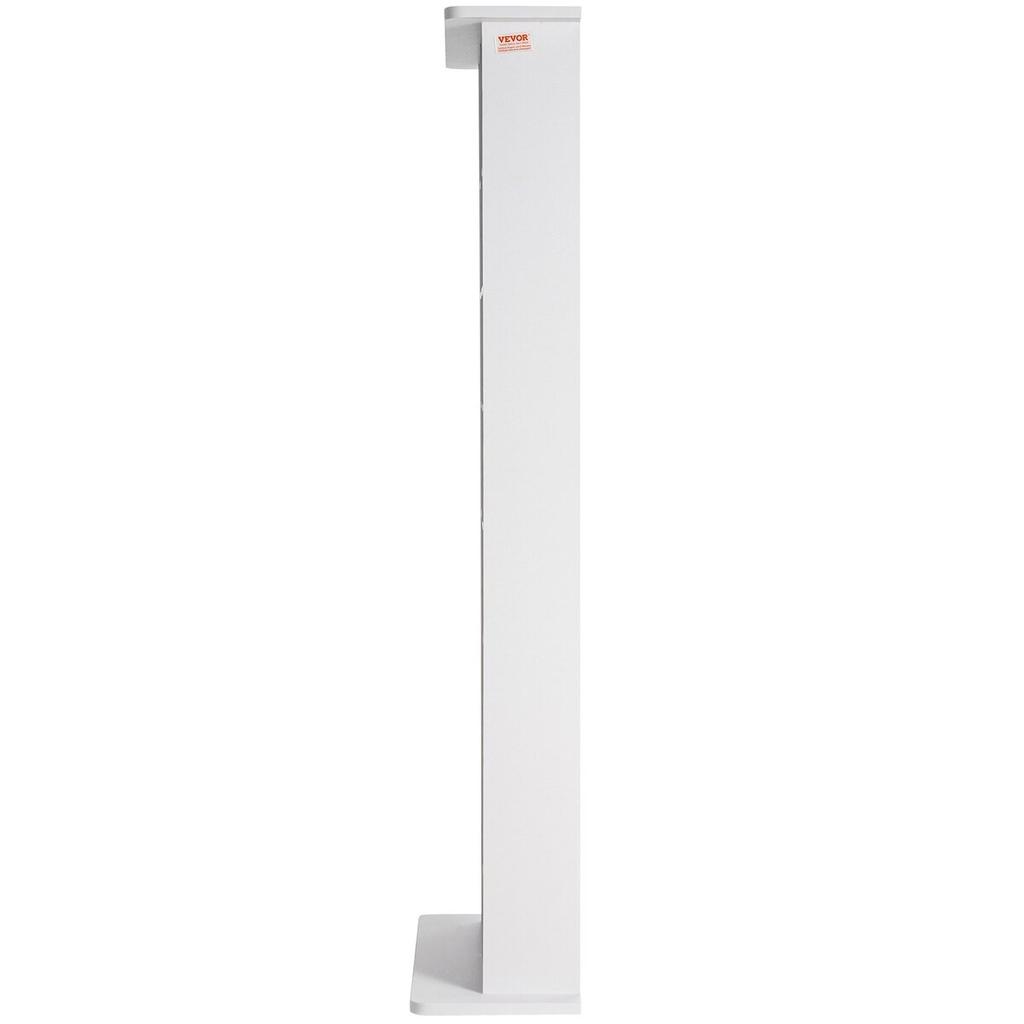 Media Storage Cabinet 8 Layers Adjustable DVD Shelves Holds 464 CDs White
