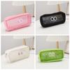 Ins Big Eyes Mesh Pencil Case Cartoon Makeup Pouch Pen Pouch  Office School Organizer