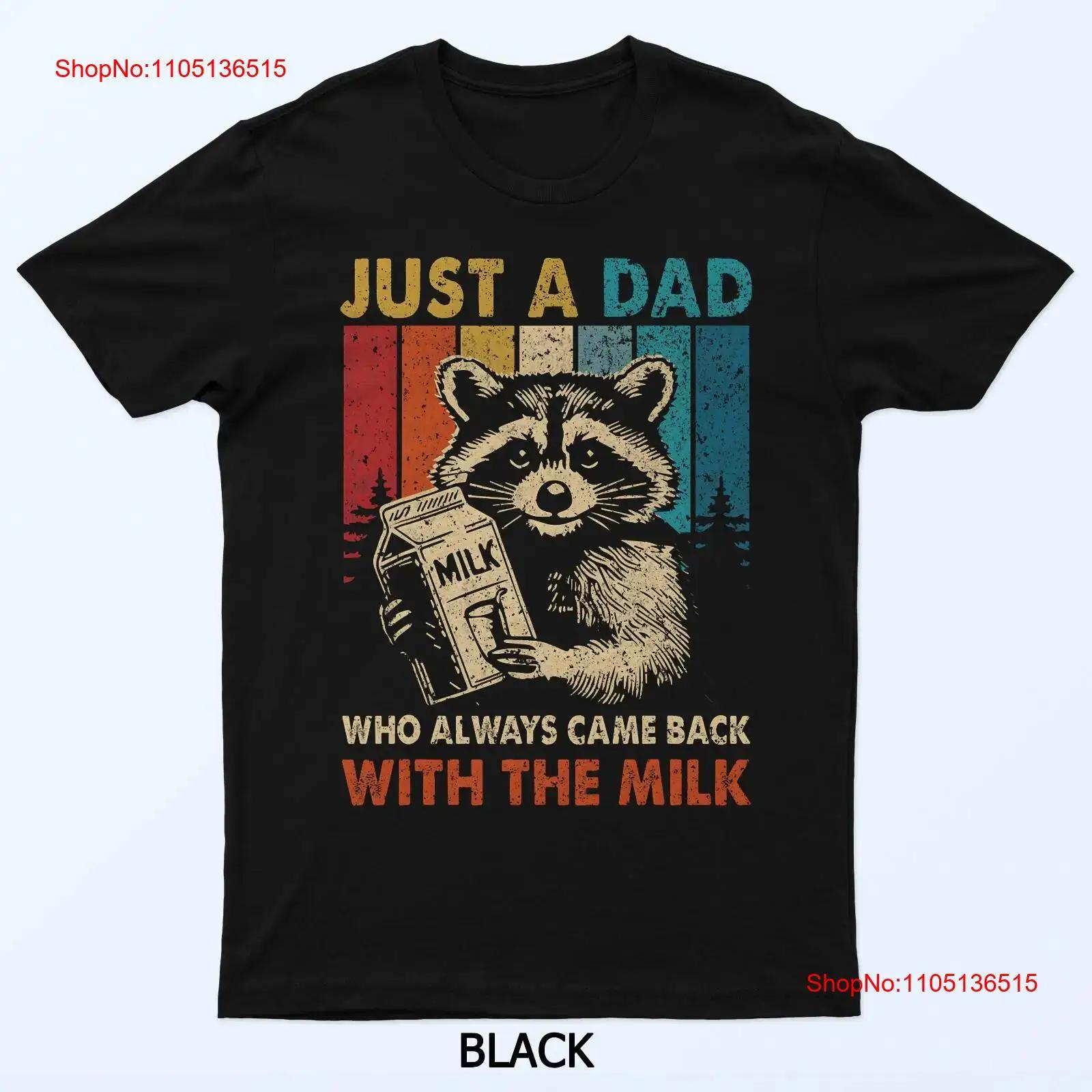 

Just a dad who always came back with the milk fathers day T Shirt vintage Washed Soft graphic designer clothes Breathable 5XL різнокольоровий