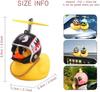 Motor Accessories Little Yellow Duck With Helmet For Bike Lights Auto Car Accessories Duck In The Car Car Interior Decoration Ca
