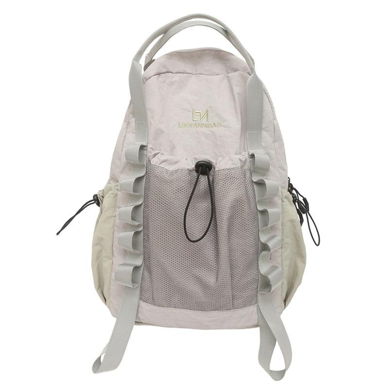 Contrast Color Backpack Student Travel Lightweight Backpack Large Capacity Backpack