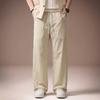 High-end American Summer Thin Ice Silk Quick-drying Mesh Breathable Casual Pants Men's Loose Large Size Wide-leg Straight-leg Pants