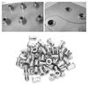 50Pcs Stainless Steel Rivet Nut Ribbing M5 Fastener Hardware Industrial Supplies