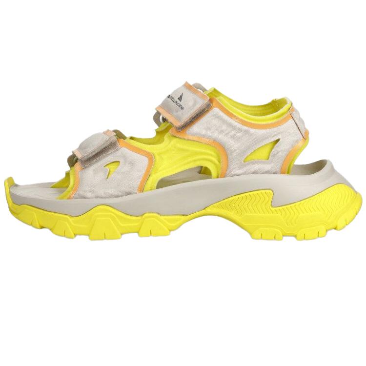 New Adidas Stella McCartney X Adidas Women's Hika Outdoor Sandal 'Chalk Pearl Bright Yellow' IF1534