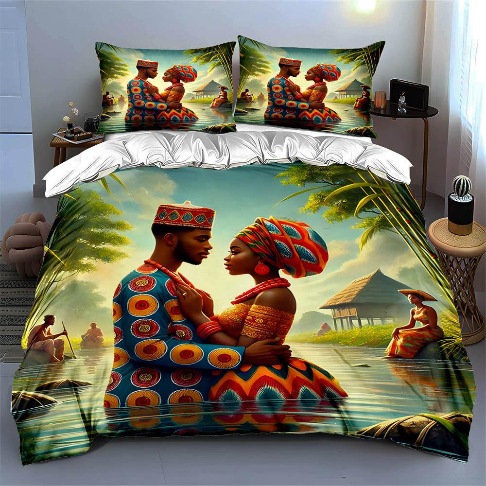 Vibrant Cultural Artwork. Bedding Duvet Cover Sets Duvet Covers Pillowcases Gifts (1 * Duvet Cover 2 * Pillowcases, Without Duvet Insert)