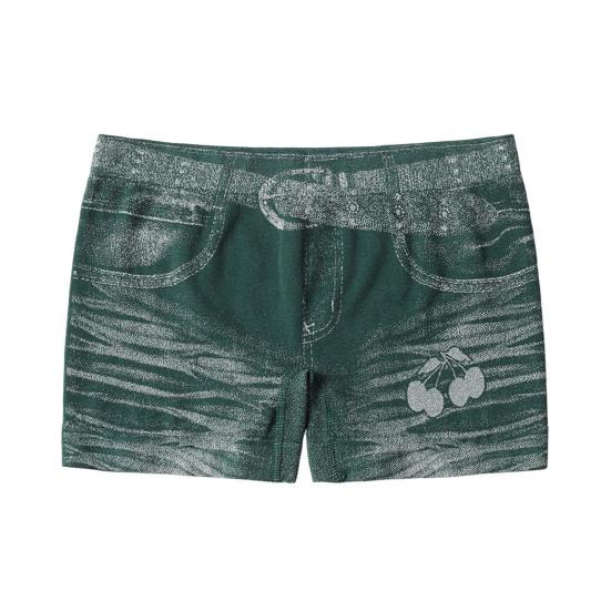 

Женские шорты под джинсу с высокой посадкой, облегающие, имитация джинсов, эластичные, шорты-боксеры, женские трусы-боксеры M