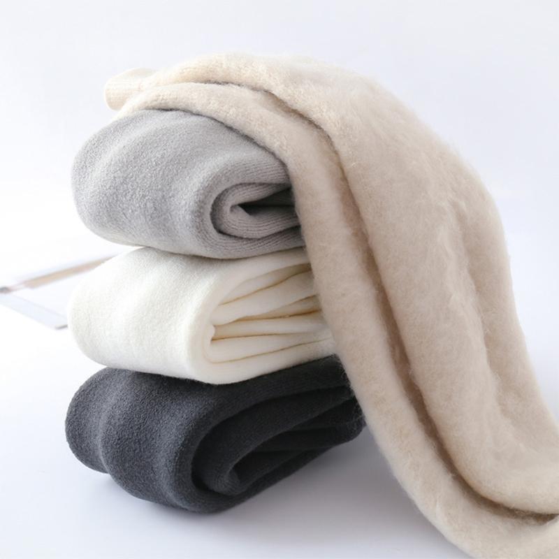 Girls Stretchy Tights Pantyhose Warm Leggings Baby Leg Warmers Children Autumn Winter Soft Knitting Pantihose Stockings