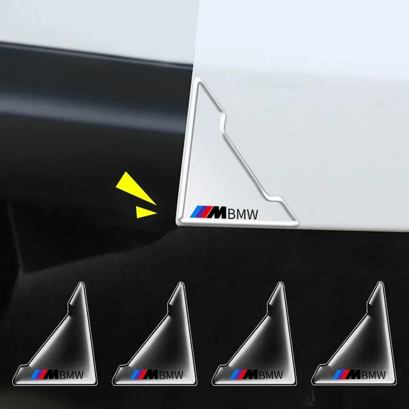 DKXA1 2pcs Car Door Corner Anti-collision Protector Sticker Auto Stickers For BMW M Power Performance F10 F31 E36 E39 E87 E90 X3 X5